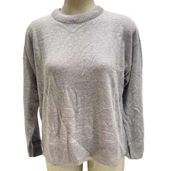 NEW KULE Womens The Sydney Cashmere Sweater Size S Heather Grey - Picture 1 of 10